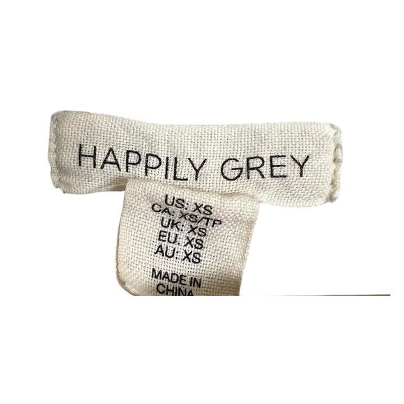 Happily Grey Sweater Zip Up Cropped XS Green Soft Comfy Cozy - Picture 4 of 7